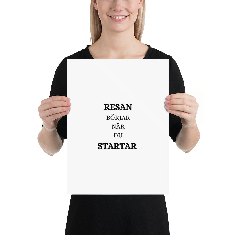 Resan börjar när du startar