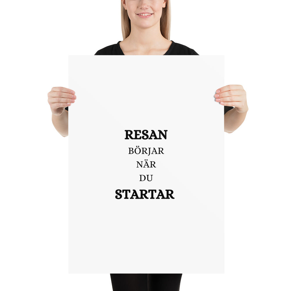 Resan börjar när du startar