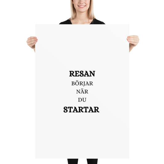 Resan börjar när du startar